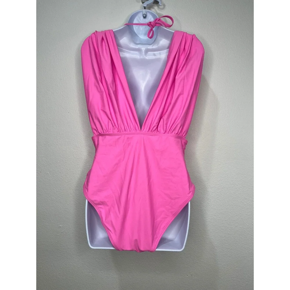 CUPSHE Hot Pink Convertible Multi-Way Underwire two Piece Swimsuit XL - Picture 5 of 11